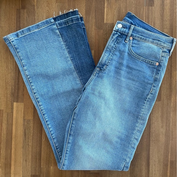 GAP High Rise Patched '70s Flare Jeans - Picture 9 of 12